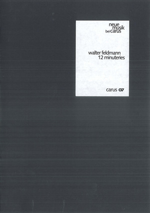 Walter Feldmann: 12 minuteries - Sheet music | Carus-Verlag