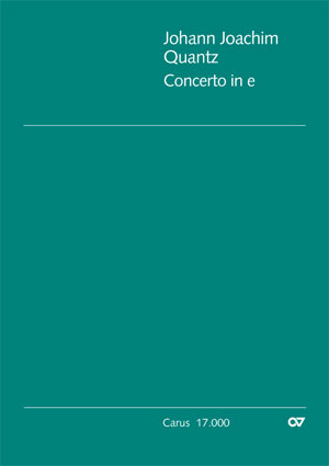 Johann Joachim Quantz: Flute Concerto in E minor