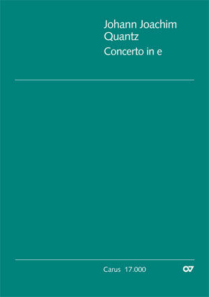 Concerto per Flauto in e Dirigierpartitur, Erstausgabe
