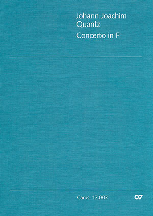 Johann Joachim Quantz: Flute concerto in F major - Sheet music | Carus-Verlag