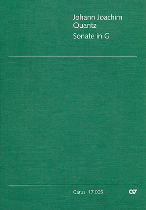 Johann Joachim Quantz: Sonate en sol majeur - Partition | Carus-Verlag