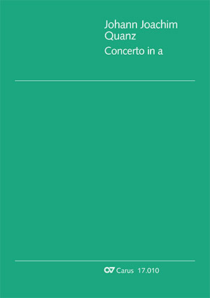 Concerto per Flauto in a Dirigierpartitur, Erstausgabe