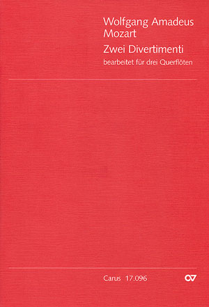 Thumbnail: Wolfgang Amadeus Mozart: Zwei Divertimenti für 3 Querflöten