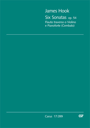 James Hook: Six Sonatas op. 54 - Noten | Carus-Verlag