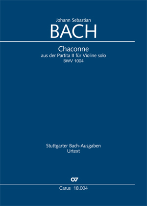 Johann Sebastian Bach: Chaconne - Partition | Carus-Verlag