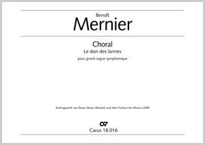 Benoit Mernier: Choral Le don des larmes - Noten | Carus-Verlag
