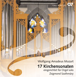 Wolfgang Amadeus Mozart: 17 Kirchensonaten für Orgel solo - CDs, Choir Coaches, Medien | Carus-Verlag
