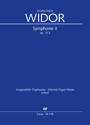 Charles-Marie Widor: Symphonie No. II  pour Orgue - Sheet music | Carus-Verlag