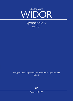 Charles-Marie Widor: Symphonie No. V pour Orgue - Sheet music