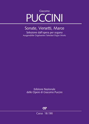 Giacomo Puccini: Sonate, Versetti, Marce. Ausgewählte Orgelwerke - Noten | Carus-Verlag