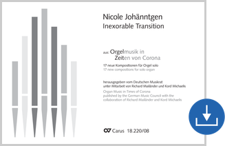 Nicole Johänntgen: Inexorable Transition - Noten digital | Carus-Verlag