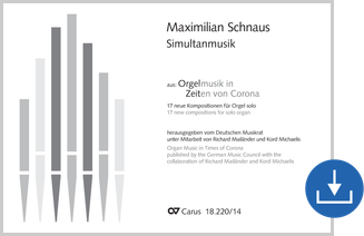 Maximilian Schnaus: Simultanmusik - Noten digital | Carus-Verlag