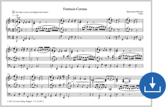 Maximilian Wallrath: Fantasia Corona - Noten digital | Carus-Verlag