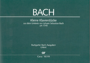 Johann Sebastian Bach: Kleine Klavierstücke um 1745 - Noten | Carus-Verlag