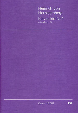 Trio avec piano n°1 en ut mineur Partition, avec deux parties