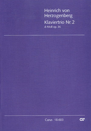 Trio avec piano n°2 en ré mineur Partition, avec deux parties