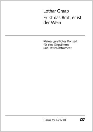 Er ist das Brot Kleines geistliches Konzert Partitur