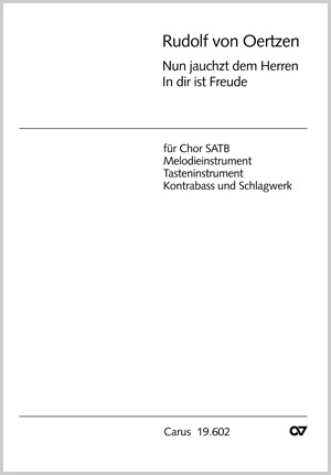 In dir ist Freude; Nun jauchzet Gott Partitur