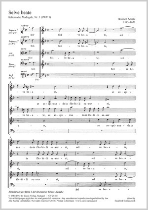 Heinrich Schütz: Happy woods - Sheet music | Carus-Verlag