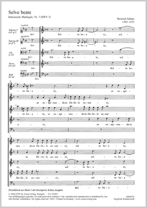 Happy woods from: Italian madrigals Score