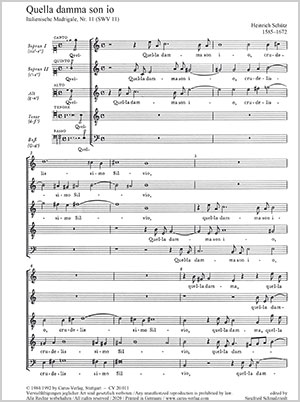 Heinrich Schütz: As a doe am I - Sheet music | Carus-Verlag