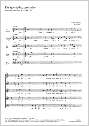So farewell, beloved woods Score
