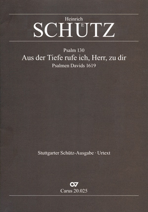 Heinrich Schütz: Aus der Tiefe ruf ich - Noten | Carus-Verlag