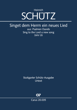 Singet dem Herrn ein neues Lied aus: Psalmen Davids Dirigierpartitur