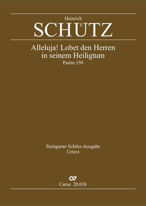 Alleluja! Lobet den Herren in seinem Heiligtum Psalm 150. Aus Psalmen Davids Full score
