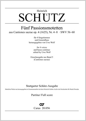 Heinrich Schütz: Motets pour la Passion