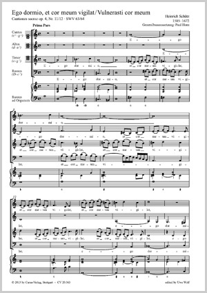 Thumbnail: Heinrich Schütz: Ego dormio; Vulnerasti cor meum