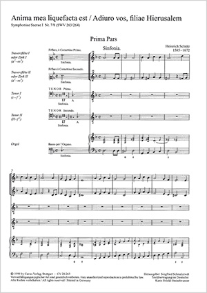 from: Symphoniae Sacrae I Full score