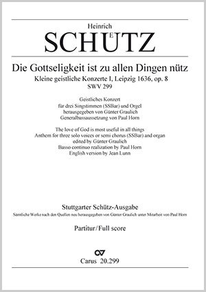 Thumbnail: Heinrich Schütz: Die Gottseligkeit ist zu allen Dingen