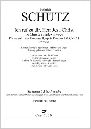 Thumbnail: Heinrich Schütz: Ich ruf zu dir, Herr Jesu Christ