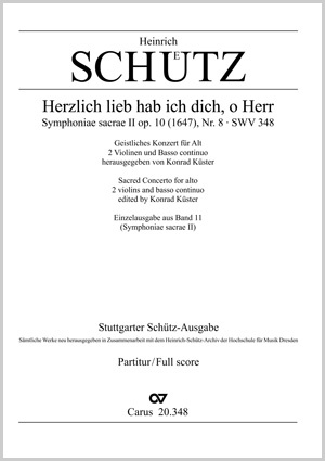 Thumbnail: Heinrich Schütz: Herzlich lieb hab ich dich, o Herr