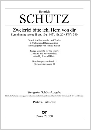 Thumbnail: Heinrich Schütz: Zweierlei bitte ich, Herr, von dir