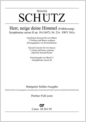 Thumbnail: Heinrich Schütz: Herr, neige deine Himmel (Frühfassung)