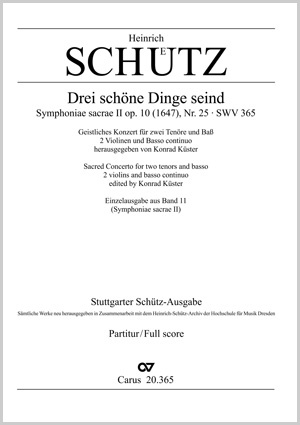 Thumbnail: Heinrich Schütz: Drei schöne Dinge seind