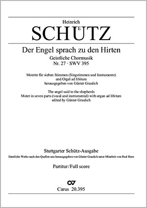 Heinrich Schütz: Der Engel sprach zu den Hirten - Noten | Carus-Verlag