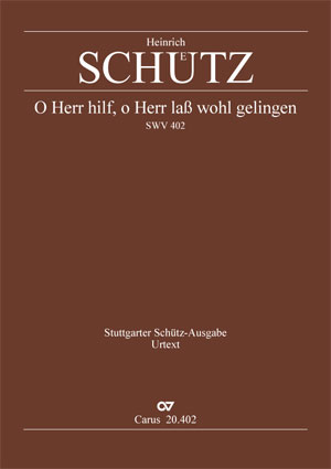 Heinrich Schütz: O save us Lord - Partition | Carus-Verlag