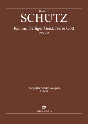 Heinrich Schütz: Come, Holy Ghost - Partition | Carus-Verlag
