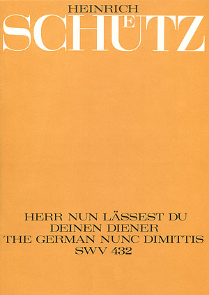 Heinrich Schütz: Lord, now lettest thou thy servant depart - Partition | Carus-Verlag
