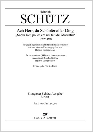 Heinrich Schütz: Ach Herr, du Schöpfer aller Ding - Noten | Carus-Verlag