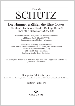 Thumbnail: Heinrich Schütz: Die Himmel erzählen die Ehre Gottes
