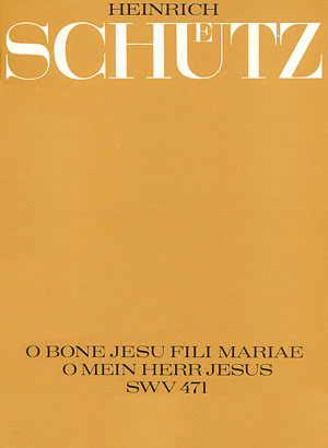 O bone Jesu, fili Mariae (O mein Herr Jesus) Geistliches Konzert Dirigierpartitur