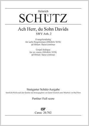 Gospel dialogue (Canaanite Woman) Score