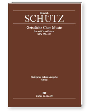Stuttgarter Schütz-Ausgabe: Geistliche Chor-Music 1648 (Gesamtausgabe, Bd. 12). Paperback-Ausgabe