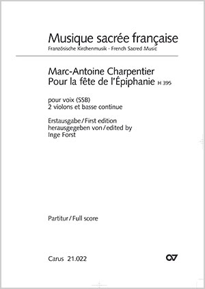 Marc-Antoine Charpentier: Pour la fete de l'Épiphanie - Noten | Carus-Verlag