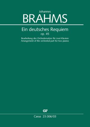 Thumbnail: Johannes Brahms / A. Grüters (arr.): A German Requiem