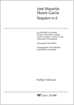 José Mauricio Nunes Garcia: Requiem - Sheet music | Carus-Verlag